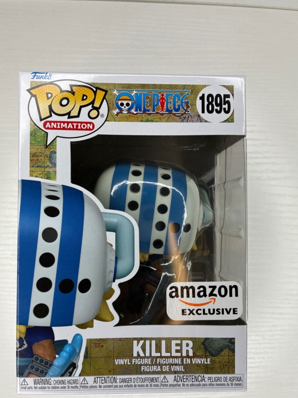 Funko Pop! Animation One Piece Killer Vinyl Figure - Blue, White & Black